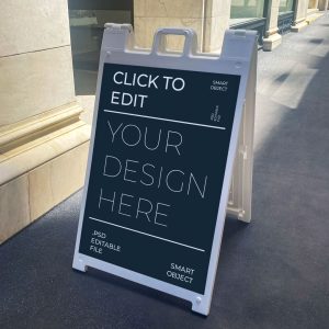 Custom A-Frame Sign – Sidewalk & Outdoor Display